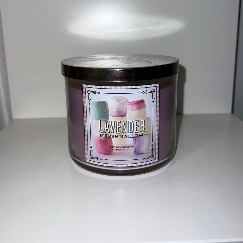 COPY - BBW Lavender Marshmallow 3-Wick Candle